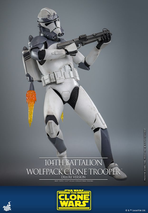 The Clone Wars - 104th Battalion Wolfpack Clone Trooper Deluxe Ver. Sixth Scale Figure